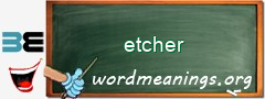 WordMeaning blackboard for etcher